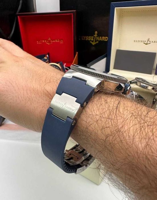 ulysse nardin lelocle сребристо/синьо