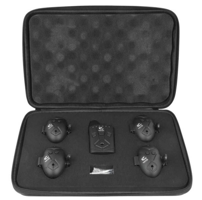 Set Dunare RF5618 cu 4 avertizoare wireless cu vibratie + receptor.