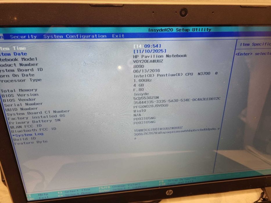 HP pavilion notebook intel n3700 dezmembrez ecran "17 inch