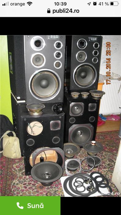 Reparații difuzor, boxa, difuzoare,incinte,boxe