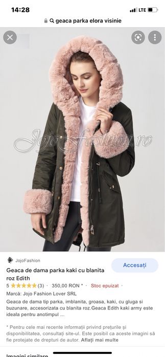Geaca parka elora visinie