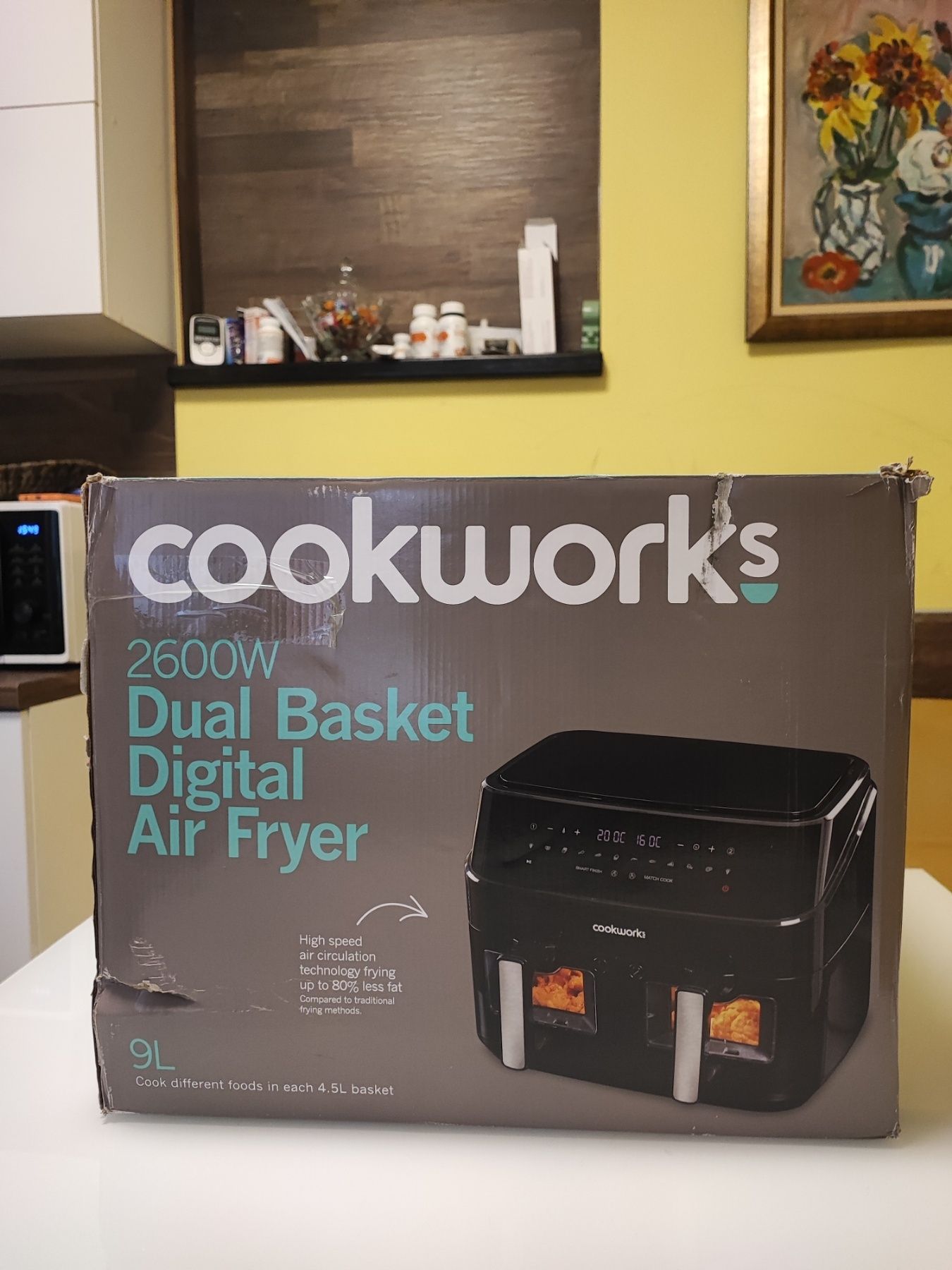 Нов двоен Ейр фрайър COOKWORKS 9л.