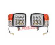 Set 2 buc LED faruri cu semnalizare tractor 54W, 12-24V, 5400 lumeni