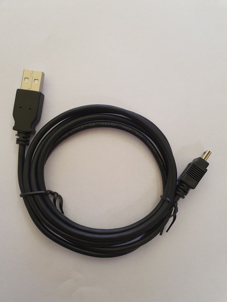 Cablu de date mini usb nou 1.2m pt gps sau telefon vechi gopro