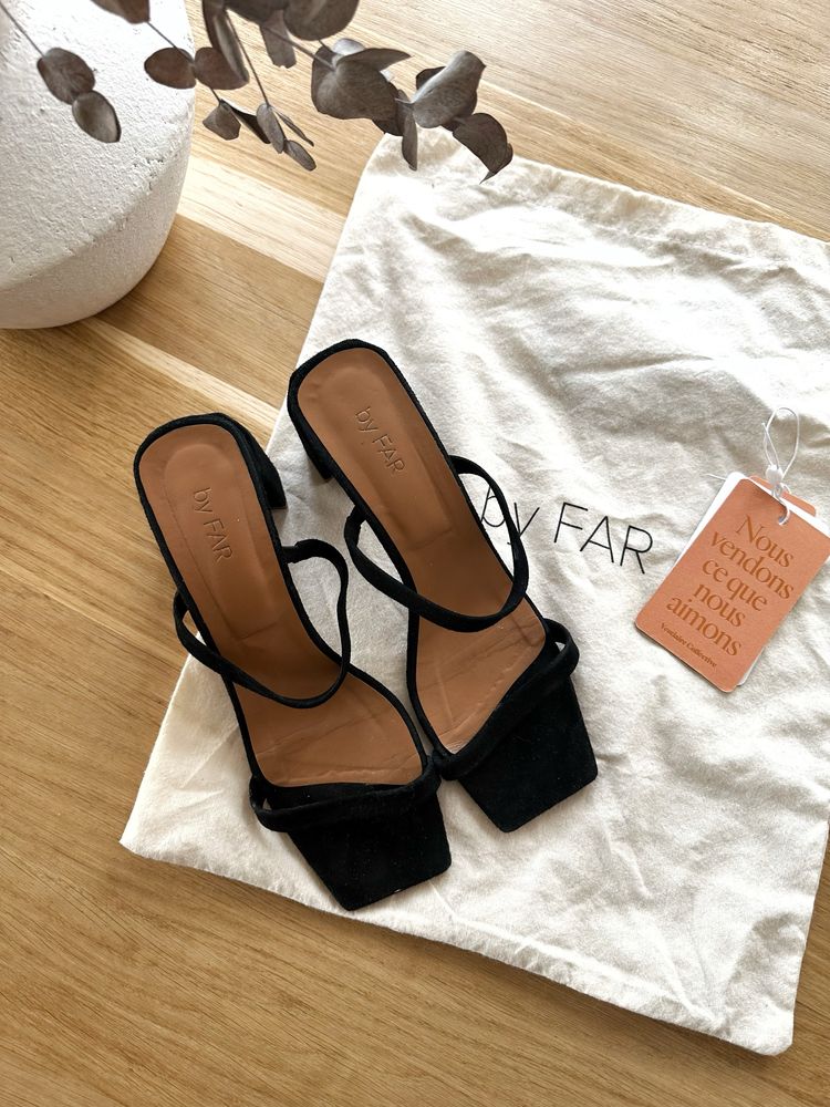 By Far Tanya suede mules