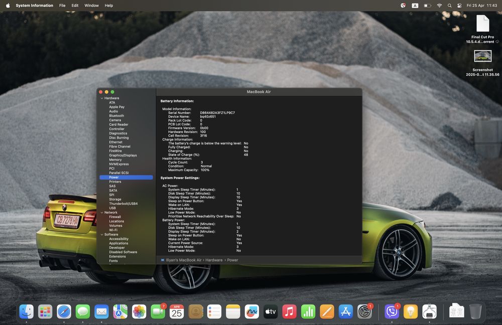 MacBook M4 512GB 15”