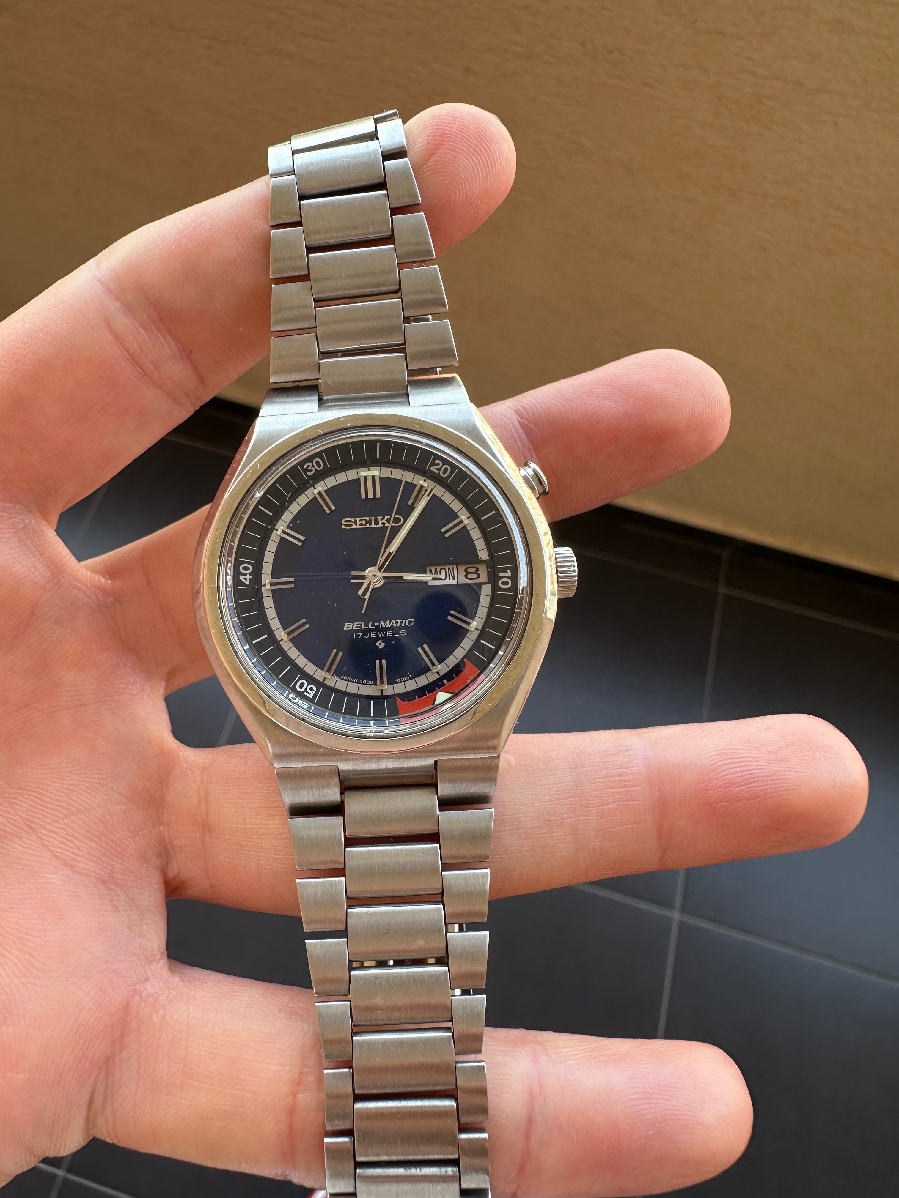 Seiko Bell-Matic 70s. Blue eye
