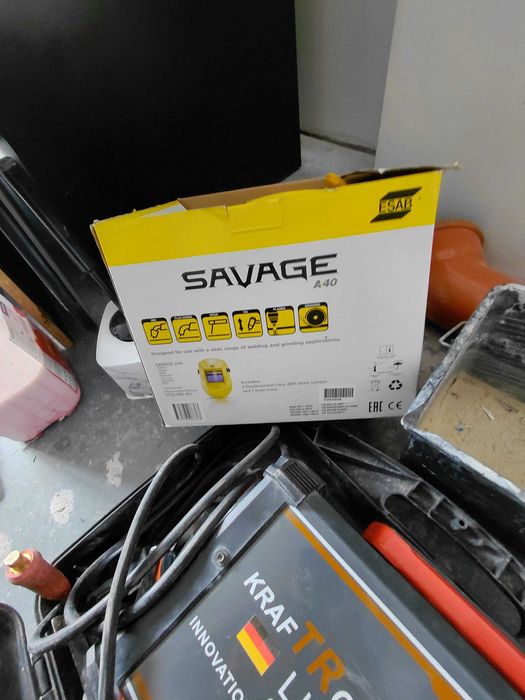 Шлем ESAB SAVAGE A40 Инверторен Електрожен 300А KraftRoyal куфар