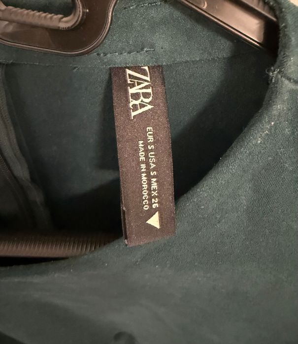Рокля Zara, изумруден цвят