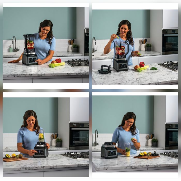 Кухненски робот Ninja BN800EU, 1200W, 2,1Л, 3в1, Auto-iQ, 3 скорости