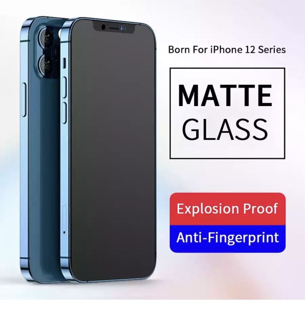 Iphone 12 PRO MAX - Folie Sticla Protectie Mata No Fingerprint