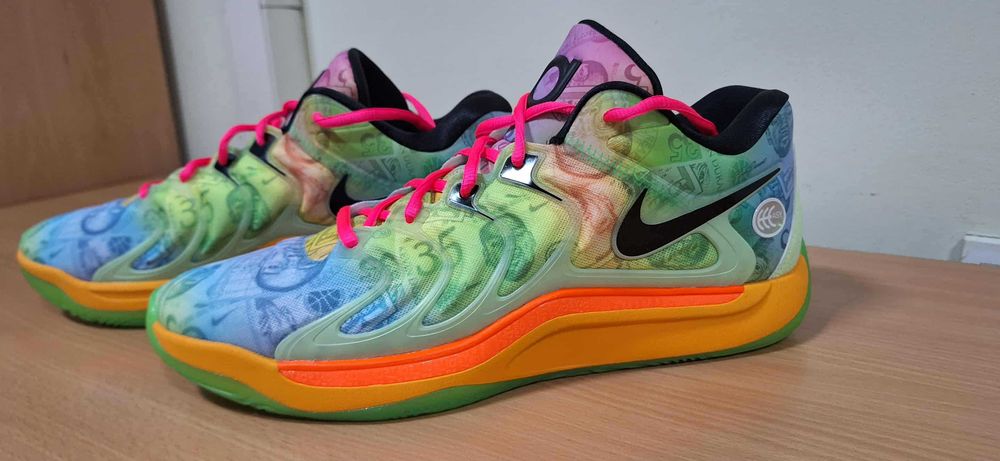 Nike KD 17 Basketball Barely Volt/Hyper Pink/Total Orange/Baltic Blue)