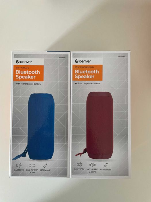 Boxa portabila Denver BTS-110, Bluetooth,2x5 W, AUX input, MicroSD