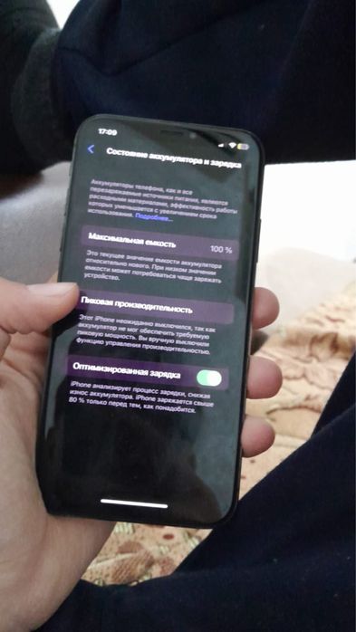 Айфон x б/у 100%емкасть