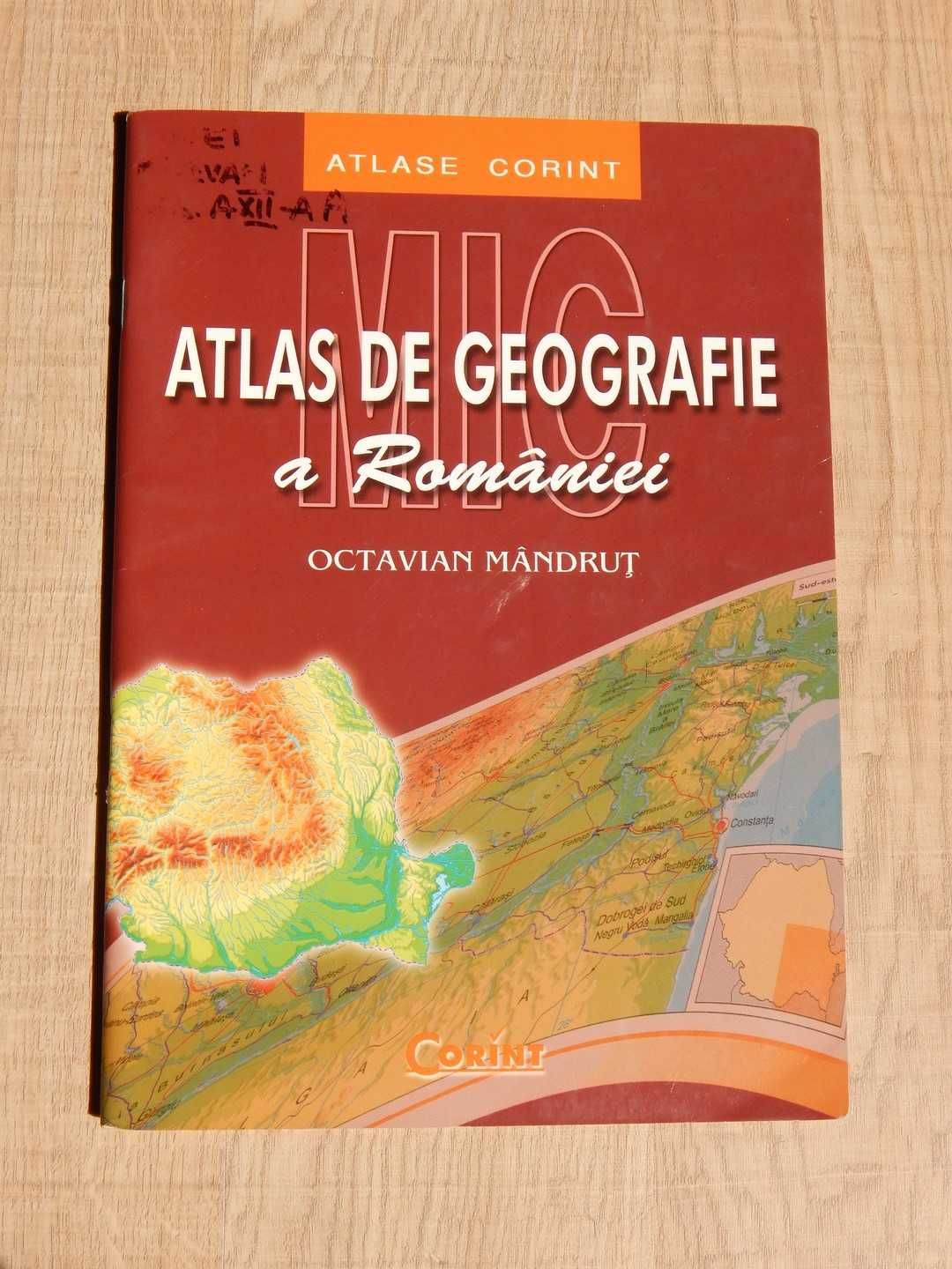 Atlas scolar geografia Romaniei Octavian Mandrut ed Corint 2005