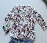 Camasa Promod, model superb - XS - 100% bumbac, boho, hippie, vintage