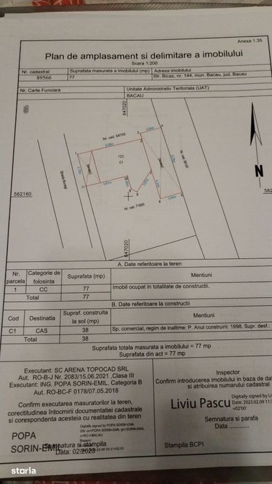 Spatiu comercial de Vanzare zona Narcisa cu teren propietate