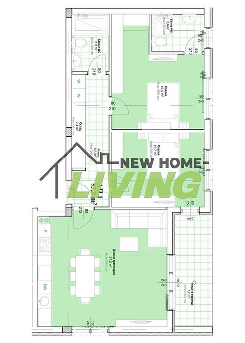 Продава се Тристаен апартамент в с. Марково, Област Пловдив - 107 кв.м за 858 €/кв.м - Снимка #6