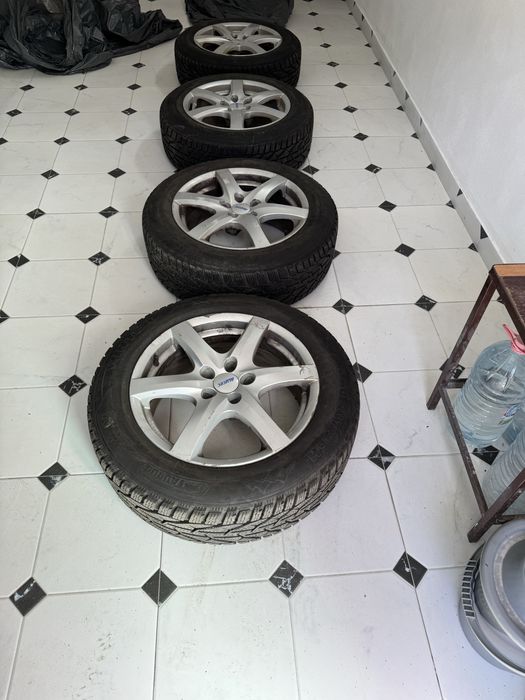 Set jante aluminiu + anvelope de iarna