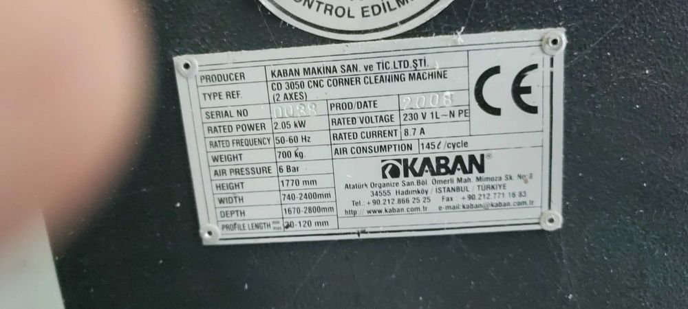 CNC ъглозачистваща машина за ПВЦ дограма