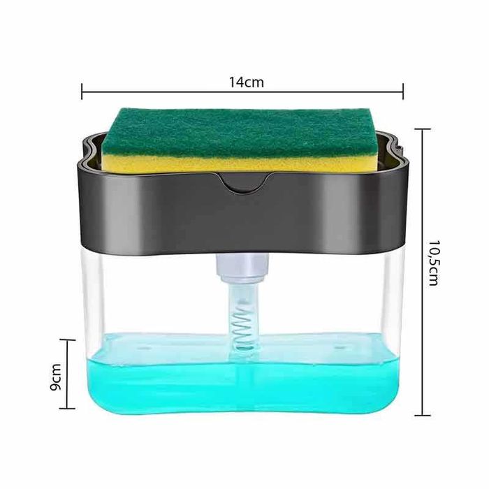 Диспенсър за препарат за чинии с гъба