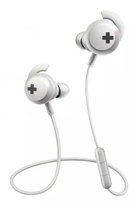 Casti Audio In-Ear Philips, SHB4305WT/00, Bluetooth,  Alb