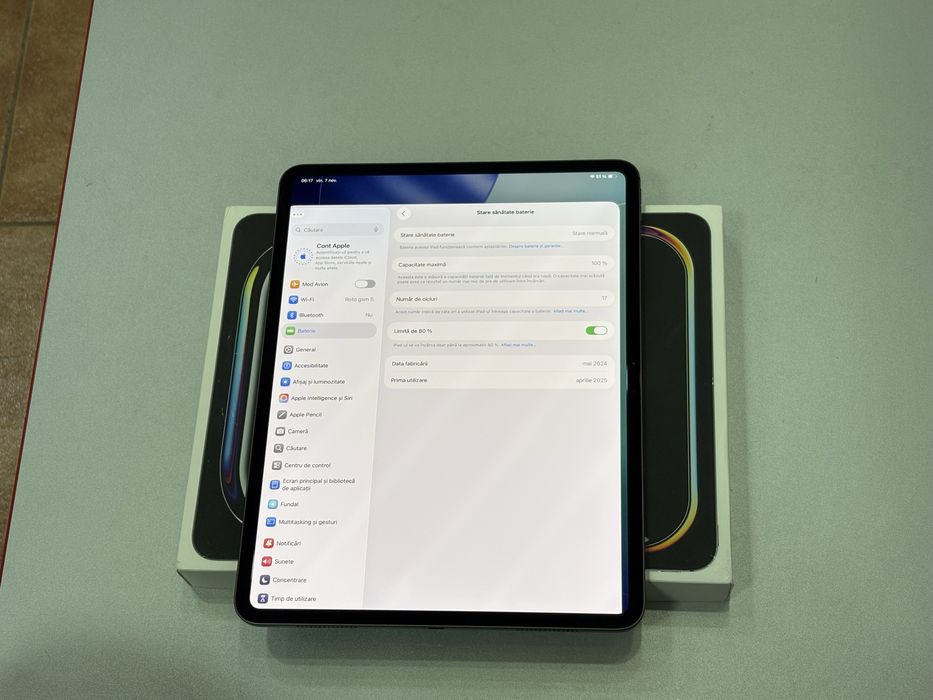 Ipad Pro 13”, M4, 256 gb, WiFi, Space Black, la cutie