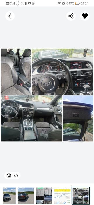 Audi A4 B8.5 S-Line full 2.0 TDI 177 CP