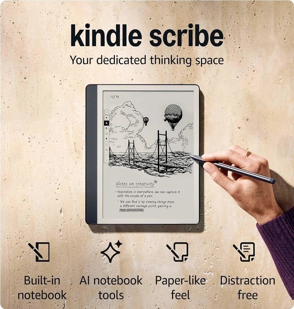 Kindle Scribe 2. 16gb. Premuim Pen. Читалка, записная книжка. Новый