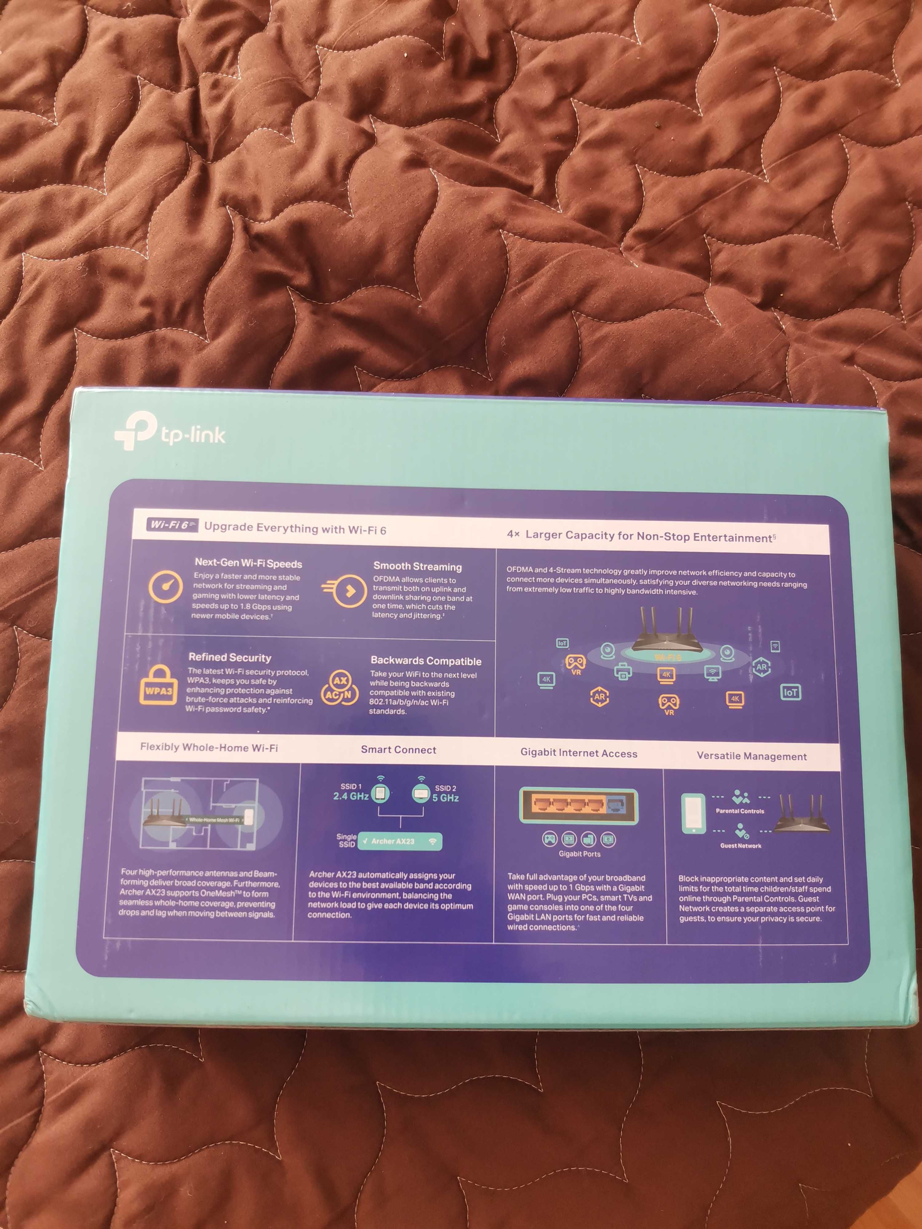 Archer AX23 AX1800 двулентов Wi-Fi 6 рутер НОВ