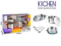 Игровой набор детской металлической посуды Metal Kitchen