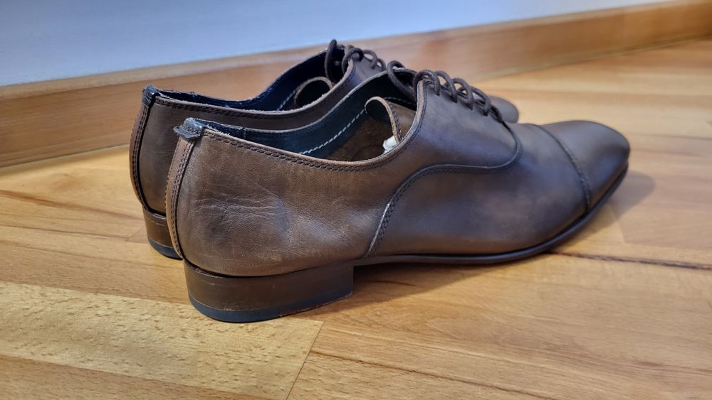 Pantofi piele Zara oxford