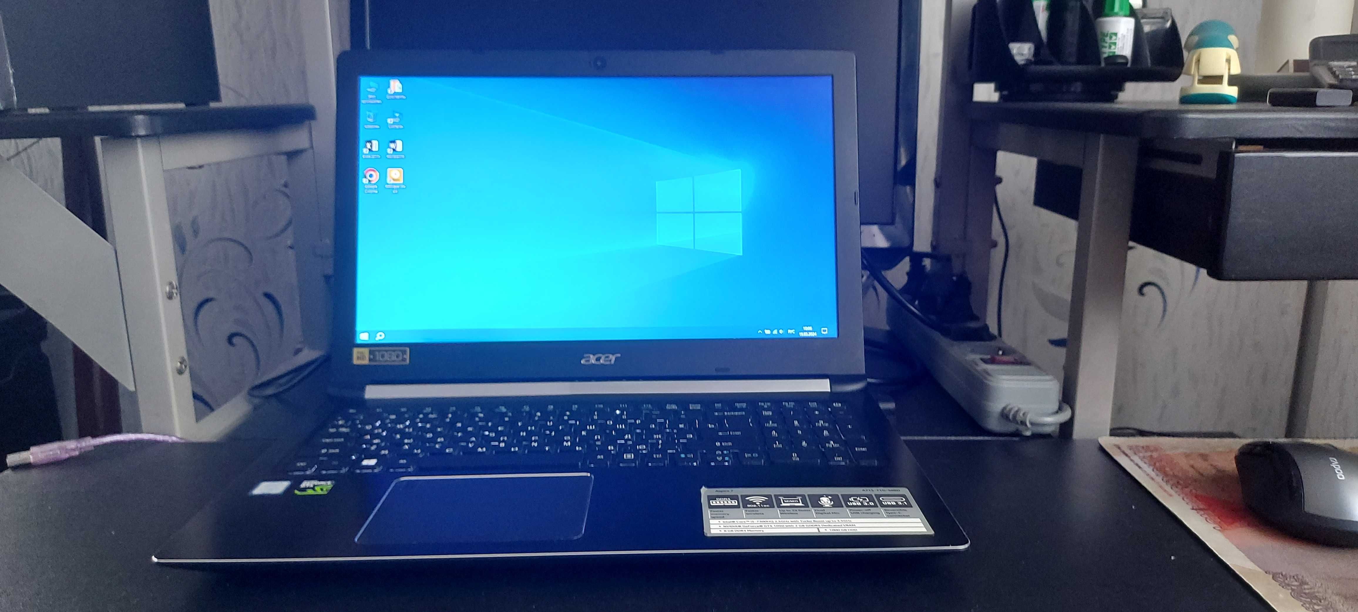 Ноутбук Acer Aspire 7 A715-71G-56BD