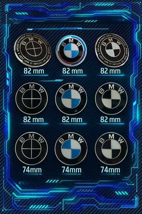 Емблеми BMW/БМВ Подарък тапи за монтаж Капак / Волан /Джанти / Вентили