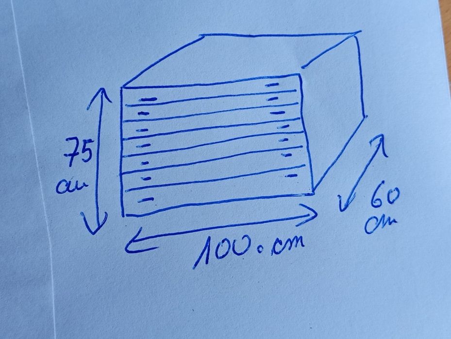 Dulap lemn cu multe sertare