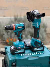 2в1 БЕЗЧЕТКОВ Акумулаторен Ъглошлайф и Винтоверт Makita 36v 8Ah МАКИТА