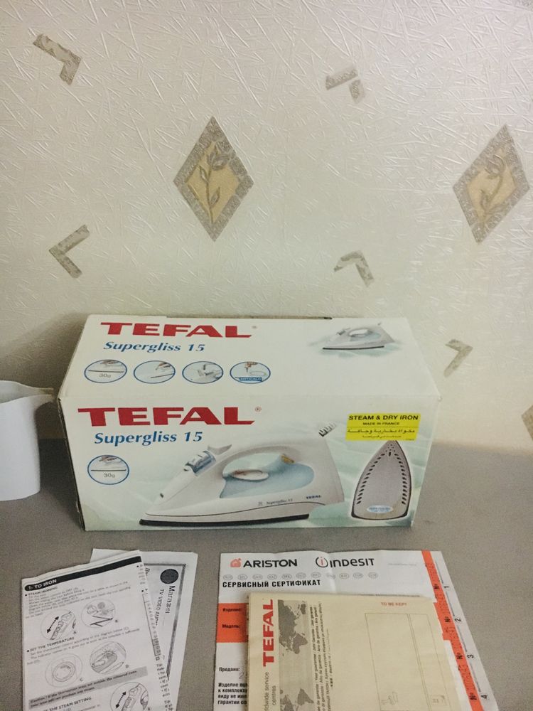 Фирменные утюги TEFAL France и Braun Germany оригинальные для одежды