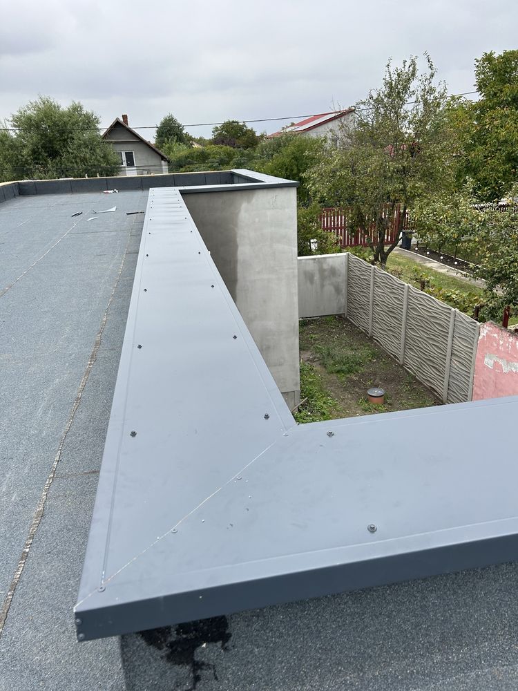Vand tabla Atic/terasa gri antracit cu picurator ALUMINIU