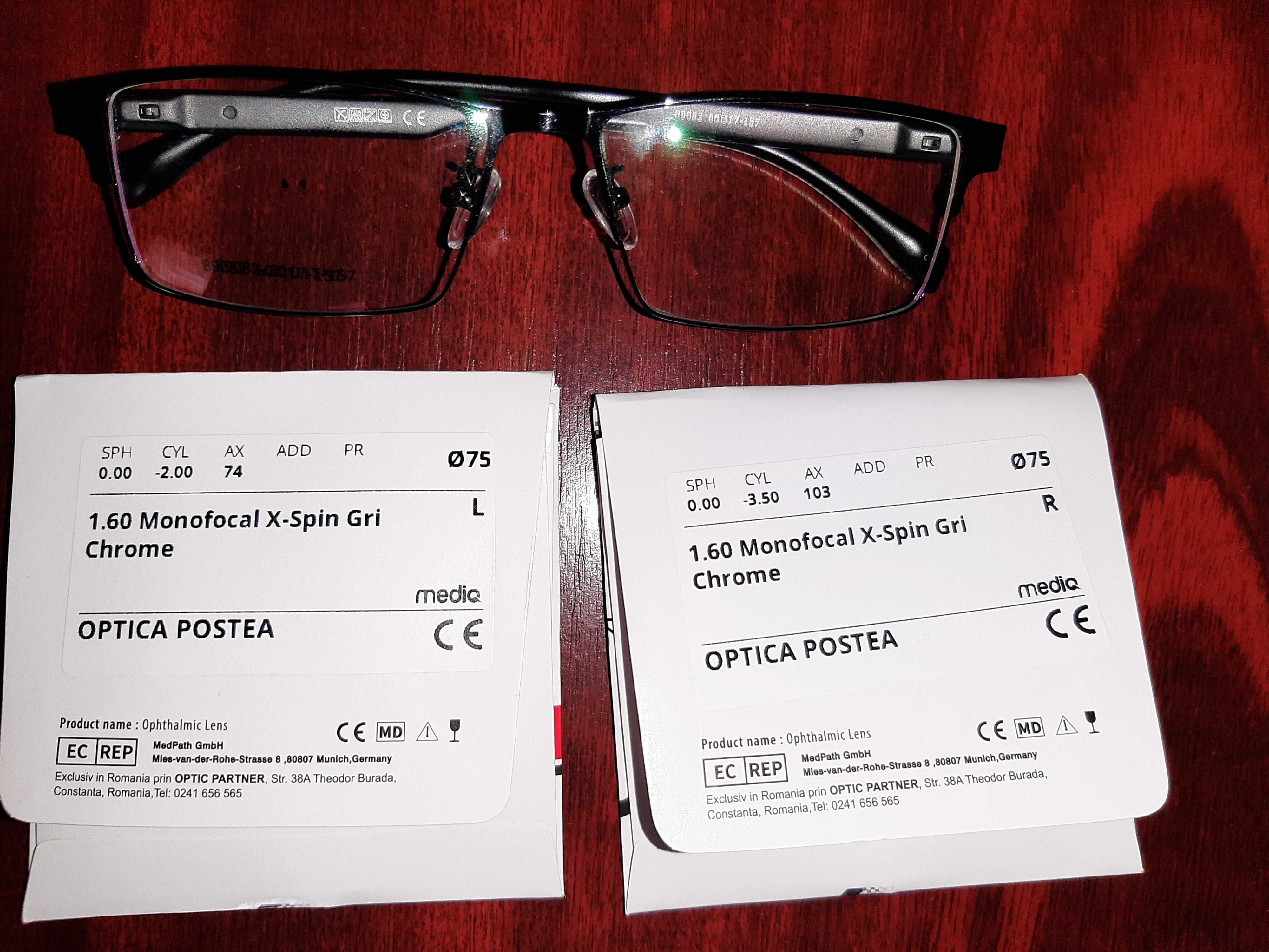 Rame ochelari plus lentile miopie astigmatism NOI