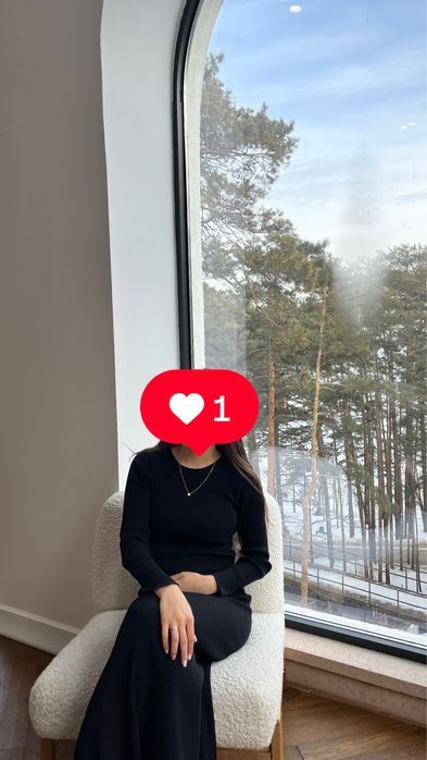 базовое черное платье