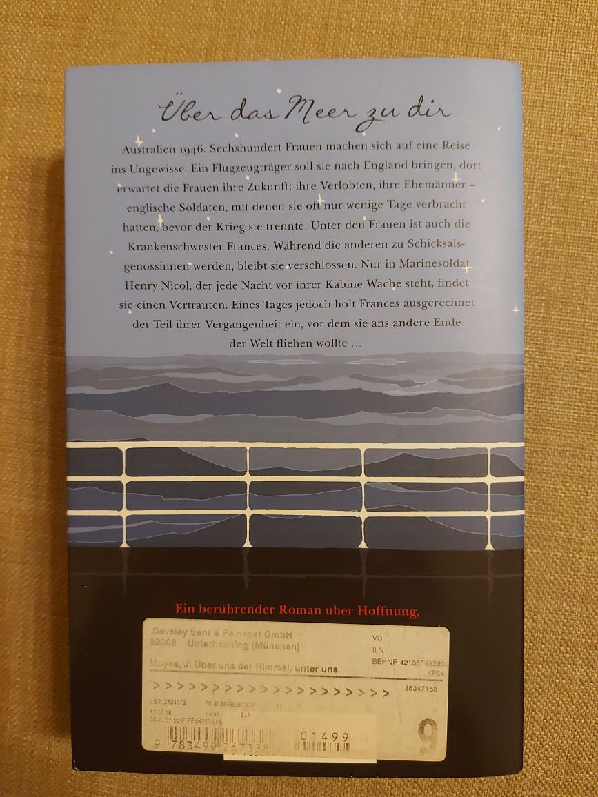 Carte / Über uns der Himmel, unter uns das Meer - Jojo Moyes