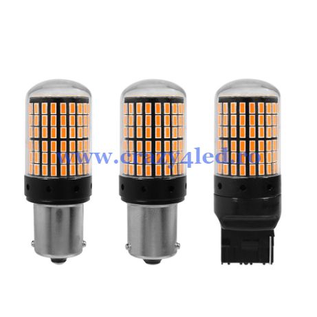 Becuri led semnal, lumina Canbus P21w Py21w T20 doua faze 1156 1157