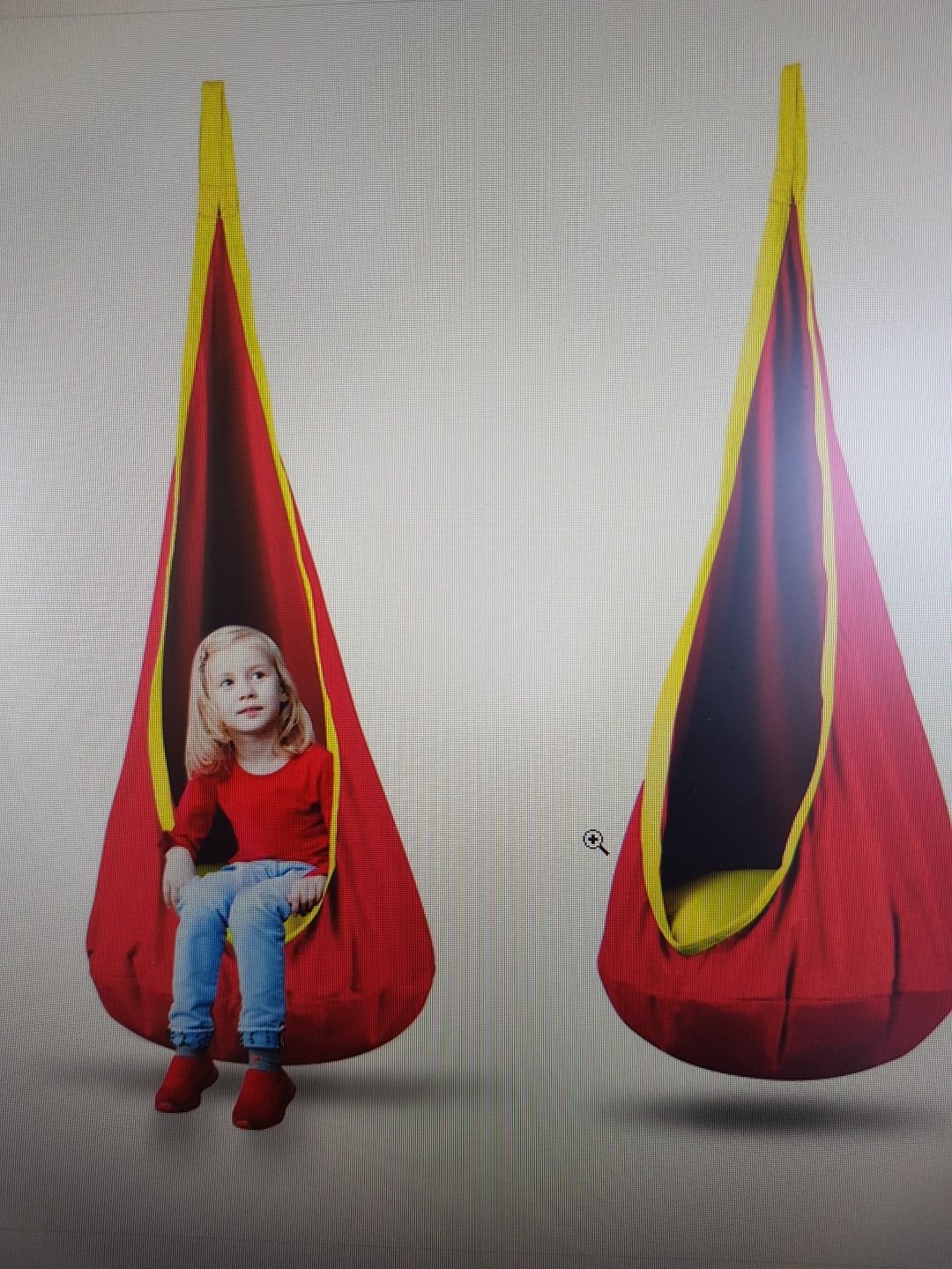 Balansoar "cuib" pt copii model IKEA, cu perna interioara.