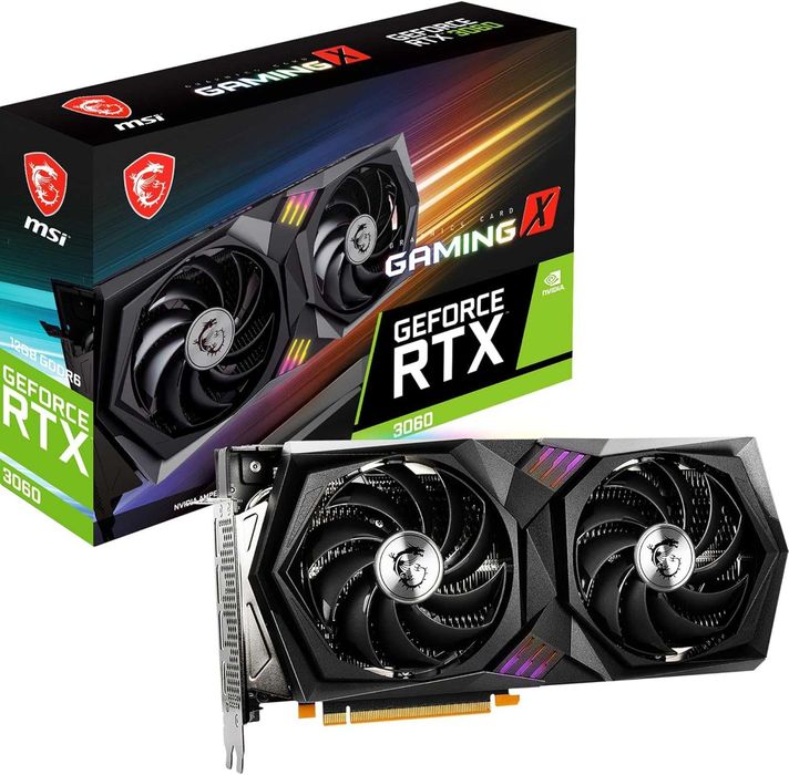 ЧИСТО НОВА MSI GeForce RTX 3060 Gaming X, 12GB, GDDR6, 192-bit