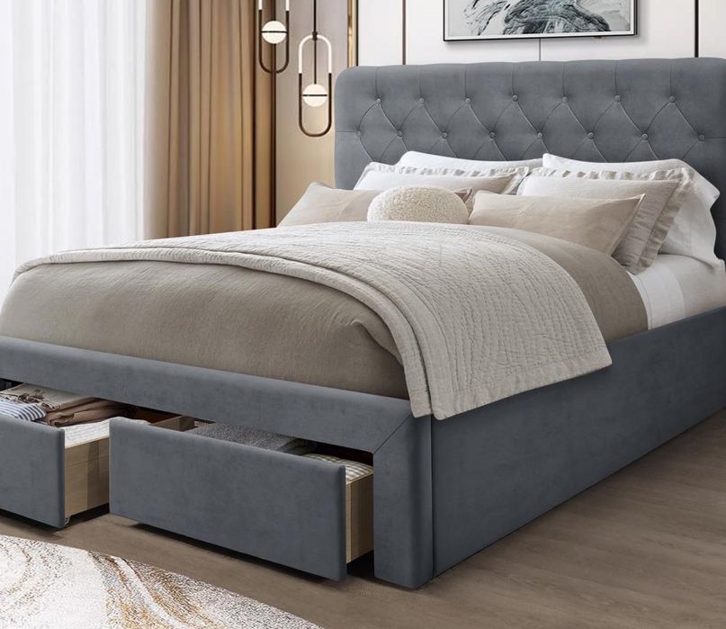 Тапицирано легло Marisol Сиво