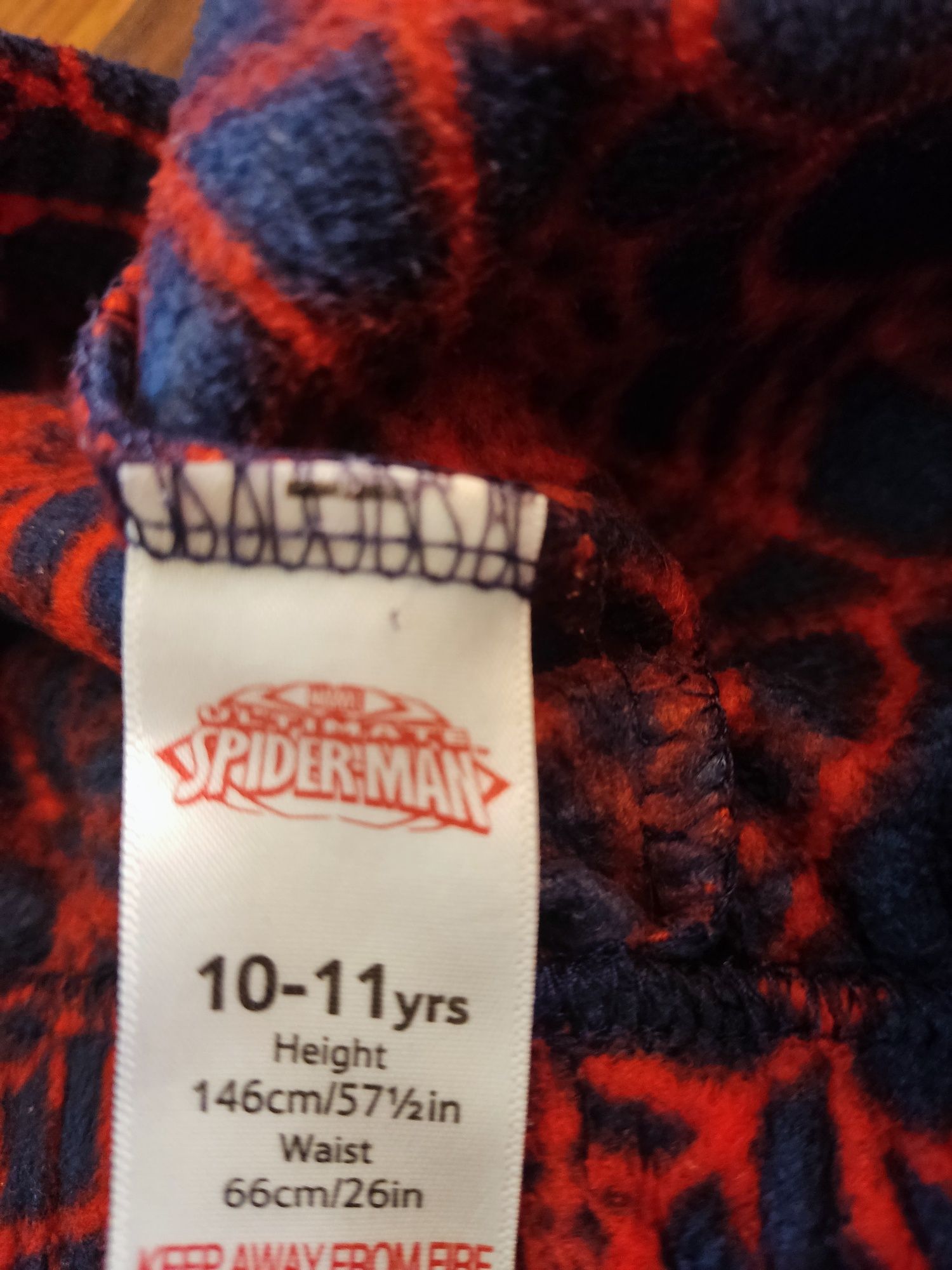 Поларена пижама Спайдърмен