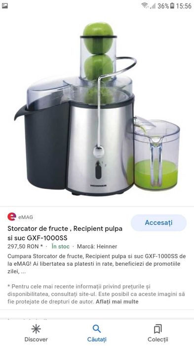 Storcator de fructe si legume