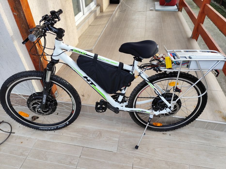 Bicicleta electrica,2 motoare de 1000 Watts, 2 baterii litiu ion