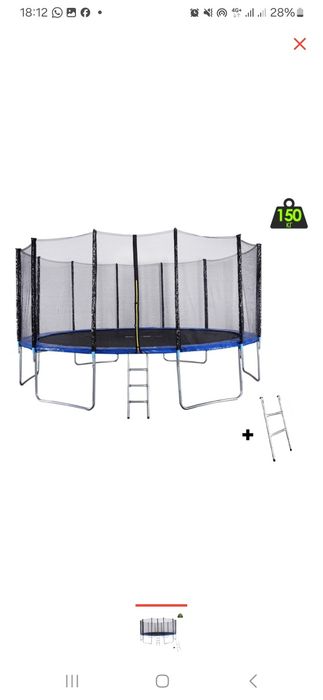 Каркасный батут 50000г бу