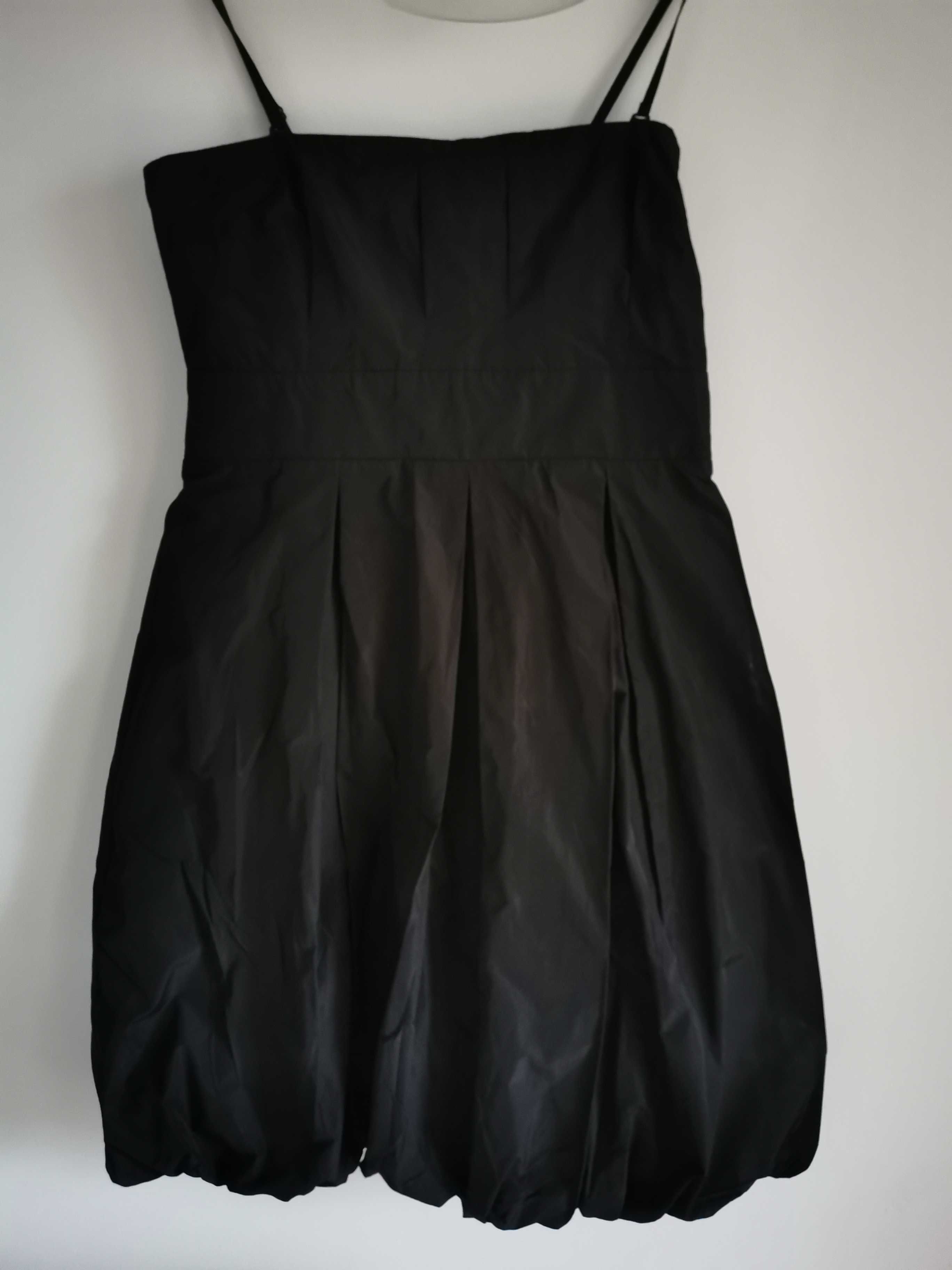 Rochie neagra de seara sau de zi, mărimea M, ideala banchet